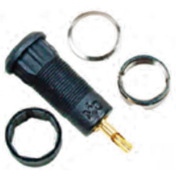 2 mm panel socket, solder connection, mounting Ø 10.5 mm, black, 65.3332-21 image 1