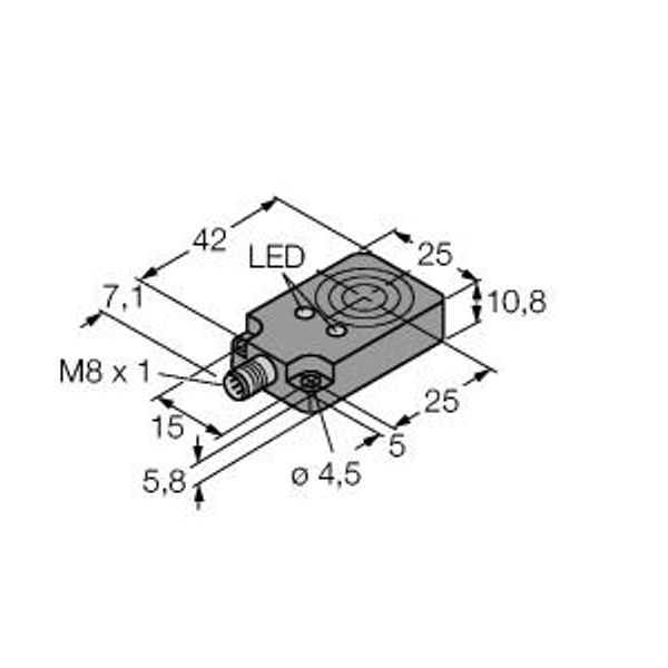 Inductive Sensor   BI8U-Q10-AP6X2-V1131 image 1