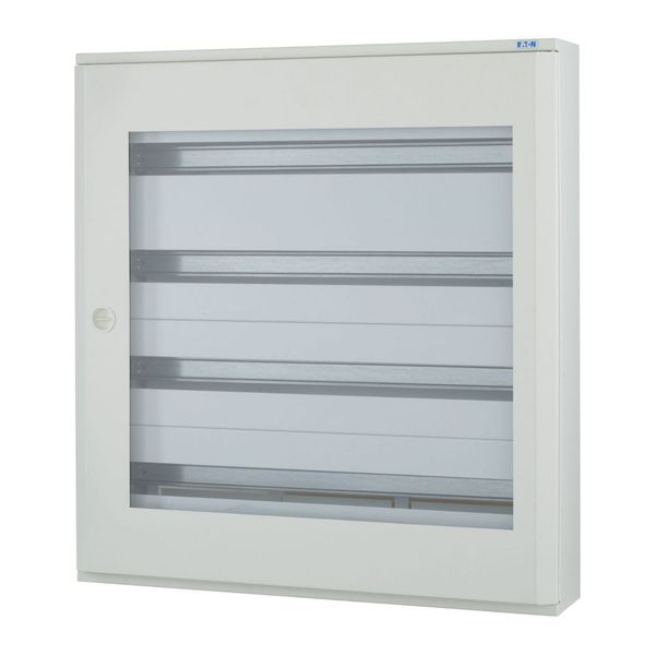 BF-OT-4/132-G-C Complete surface-mounted flat distribution board with window, grey, 33 SU per row, 4 rows, type C image 2