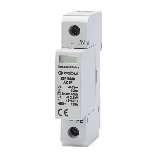 Surge protection device 440Vac, class II, 1-pole image 1