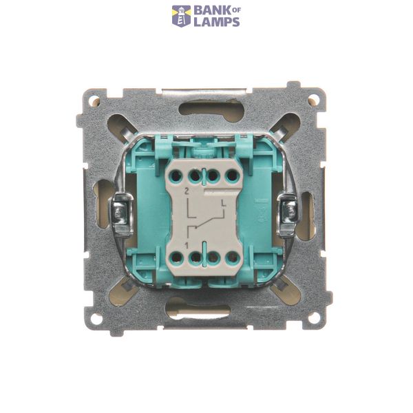 Touch panel 2 modules, Modul 1: 2 vertical touch fields, Module 2: space for Simon 54 module, Fixing: horizontal, Lunar lava image 1