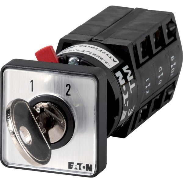 TM-3-8222/EZ/S-J Changeover switches, TM, 10 A, center mounting, 3 contact unit(s), Contacts: 6, 60 °, maintained, Without 0 (Off) position, 1-2, Design number 8222, K image 2