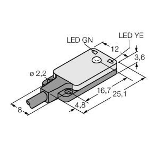 Photoelectric Sensor Opposed Mode Sensor (Emitter/Receiver)   VS2KAP5VQ image 1