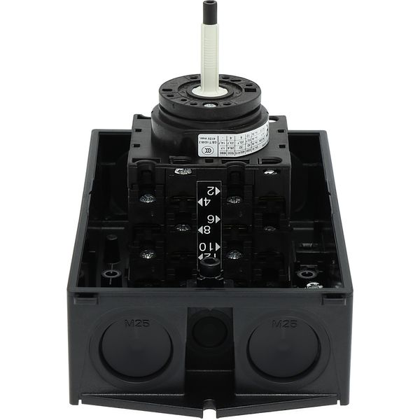 T3-4-15700/I2/SVB Main switch, T3, 32 A, surface mounting, 4 contact unit(s), 6 pole, 2 N/O, Emergency switching off function, With red rotary handle and yellow locking image 47