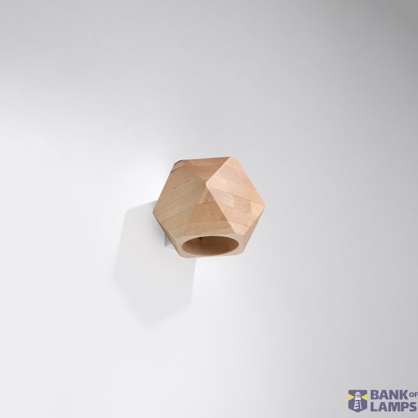 WOODY WALL LAMP NATURAL WOOD G9 1X40W IP20 image 6