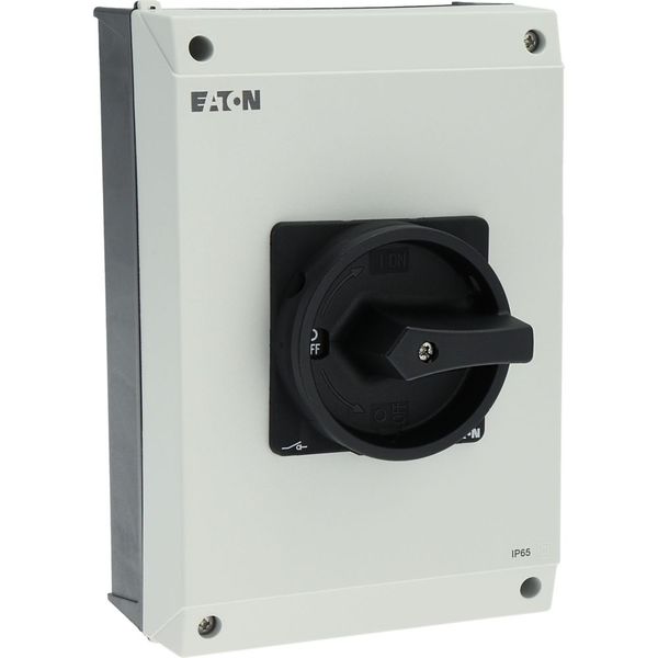 P3-100/I5/SVB-SW Main switch, P3, 100 A, surface mounting, 3 pole, STOP function, With black rotary handle and locking ring, Lockable in the 0 (Off) position image 31