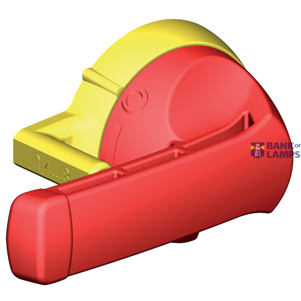 RED PLASTIC HANDLE FOR SAFETY ENCLOSURE SIDE OPERATION 125-500A image 1