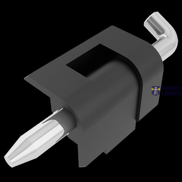 Hinge external corner 180° opening angle for plate 1,5-2mm, black image 1