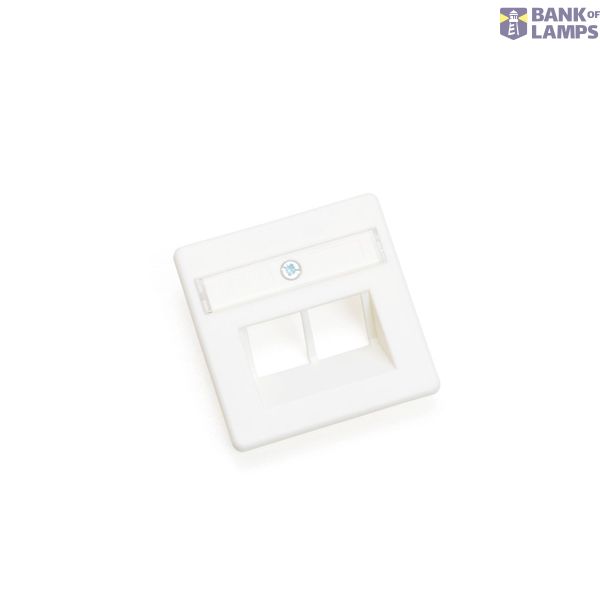 BK ZPCAT6 rws Central plate data socket RAL9010 50x50x15 image 1
