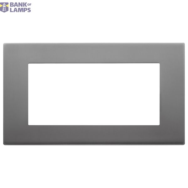 Plate 5M BS metal satin inox image 1