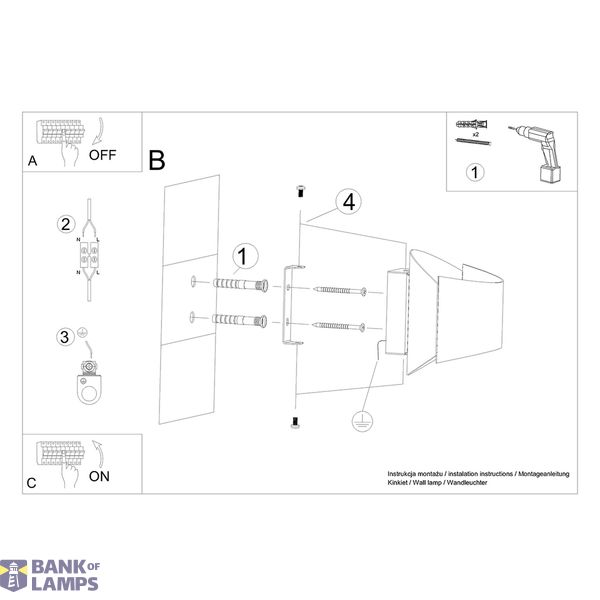 WALL LAMP TONI WHITE G9 1X8W IP20 image 6