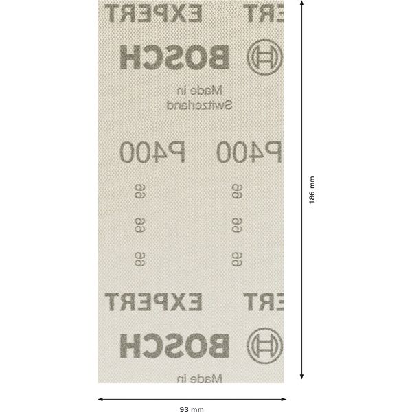 EXPERT M480 Sanding Net for Orbital Sanders 93 x 186 mm, G 400, 50-pc image 2