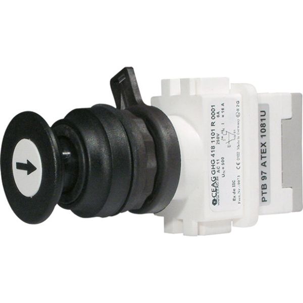 T0-1-8214/I1 Changeoverswitches, T0, 20 A, surface mounting, 1 contact unit(s), Contacts: 2, 45 °, momentary, With 0 (Off) position, with spring-return from both d image 185