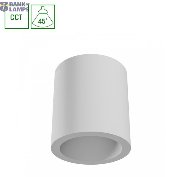 CHLOE COMPLETE SURFACE 7W CCT 230V 45ST IP20 FI90X100MM WHITE ROUND image 1
