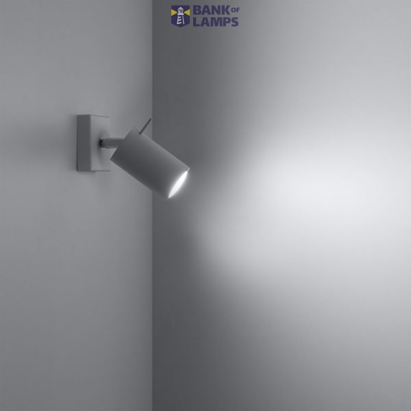WALL LAMP RING WHITE WITH SWITCH GU10 1X40W IP20 image 3