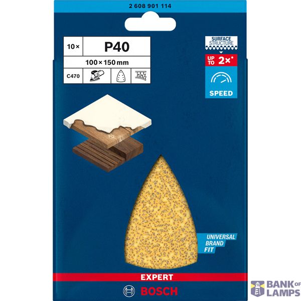 EXPERT C47 Sandpaper with 7 holes for Multi Sanders 1 x 15 mm, G 4 1-pc image 2