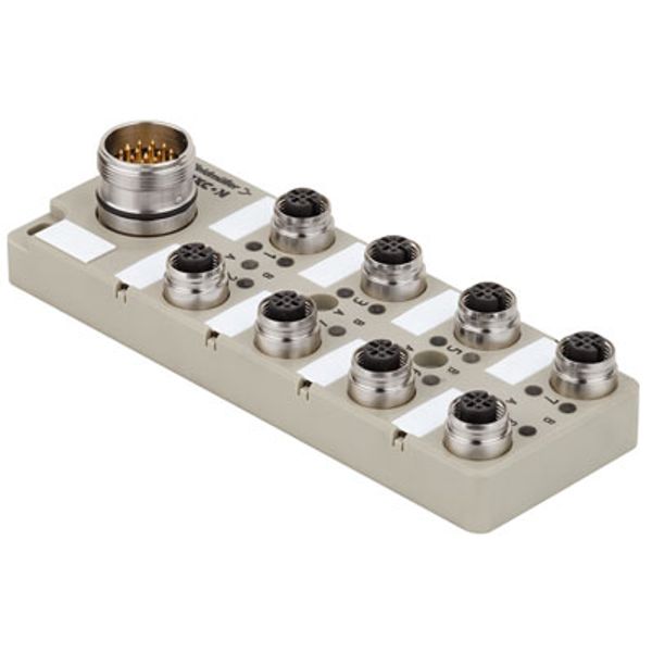 with M23 outlet, 19-pole, M12, 50 V, A-coded, LED: No, LED initiator: No, Wiring type: image 1