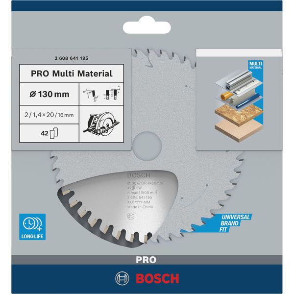 Multi Material circular saw blade 130 x 20/16 x 2,0 mm; 42 image 3