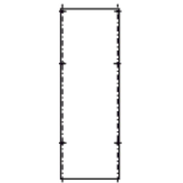 Mounting plate, for distribution pillars, PVC, for ZAL162, 800 x 276 m image 1