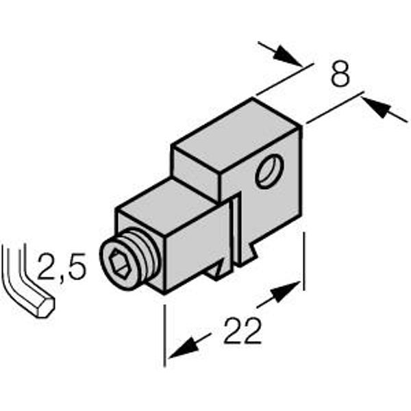 Mounting Accessories for Magnetic Field Sensors Aluminum Mounting Bracket   KLN3 image 1