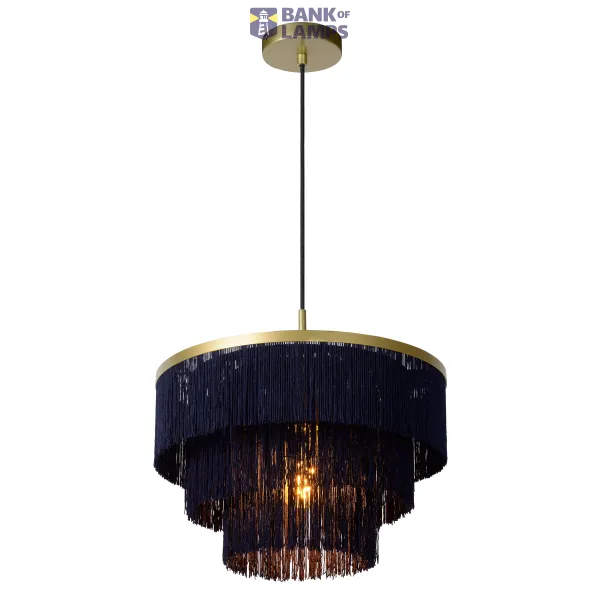 Lucide EXTRAVAGANZA FRILLS - Pendant light - Ø 40 cm - 1xE27 - Matt Gold / Brass image 1