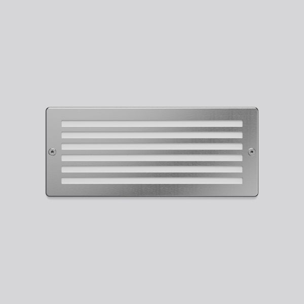 Brick Steps, 6 W, 110 lm, 830, inox, on/off Recessed wall and step lum image 1