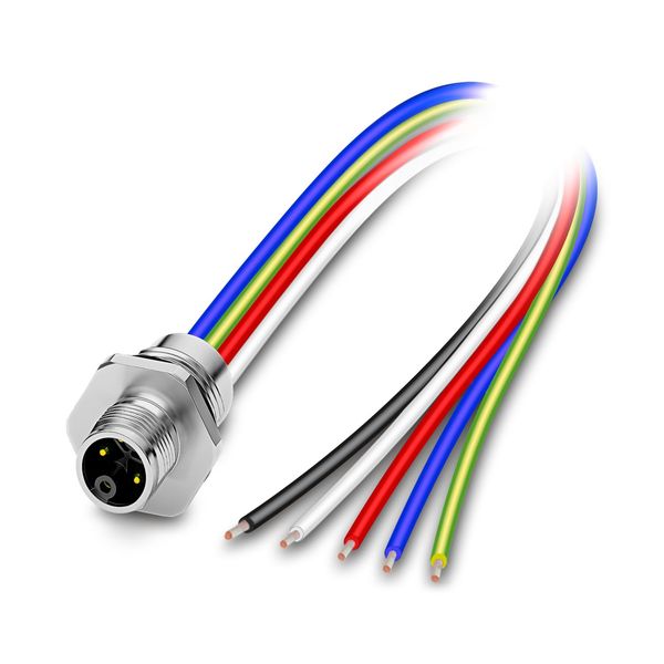 SACC-E-M12MSK-4PE-M16XL/2,0-US - Device connector front mounting image 1