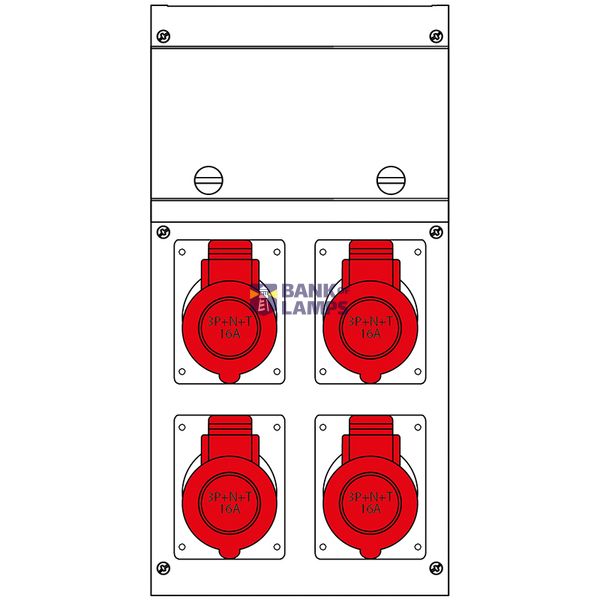 PILLAR CA 4 SOCKETS WITH LOCK image 2