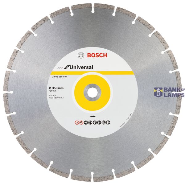 Diamond Cutting Disc ECO For Universal 300x20x3.2x8 image 1