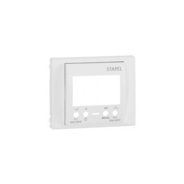 COV PLATE F/TWO CIRC DIG TIME SWITCH WHITE image 1