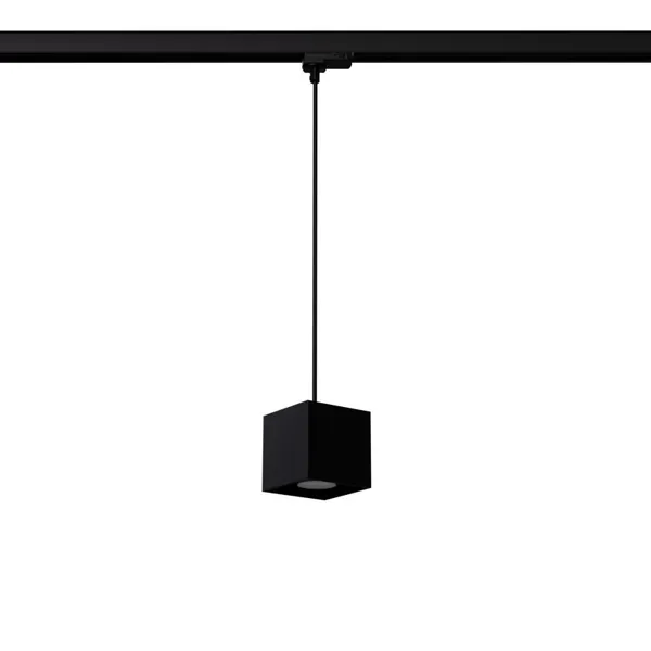 HANGING LAMP 3 PHASE QUAD BLACK GU10 image 1