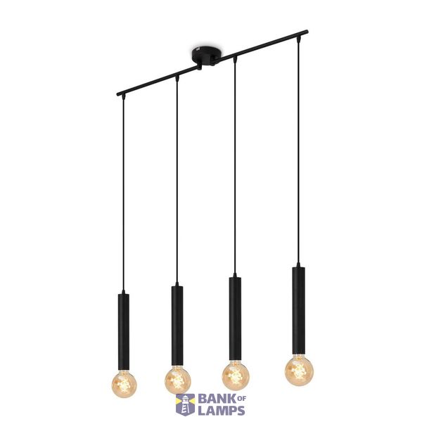 pendant light, black matt, 4xE27/max.60W image 1