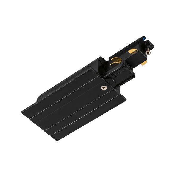 Feed-in  S-TRACK 3-phase-recessed rail ,IP20,black image 1