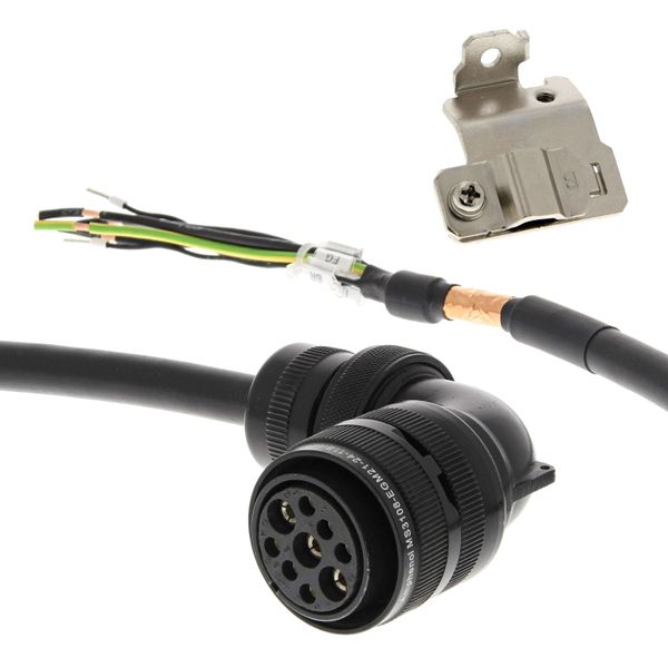 1S series servo motor power cable, 40 m, with brake, 400 V: 400 W to 3 AA045315R image 1