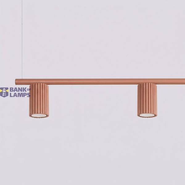 Chandelier KARBON 4 red ochre image 7