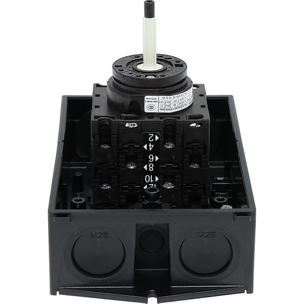 T3-4-8344/I2/SVB Main switch, T3, 32 A, surface mounting, 4 contact unit(s), 8-pole, Emergency switching off function, With red rotary handle and yellow locking ring, image 38