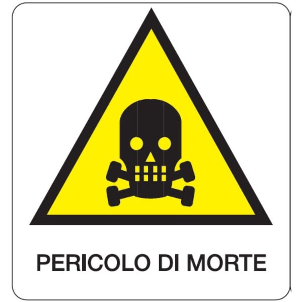 Danger sign - 330x350 mm - Pericolo di morte image 1