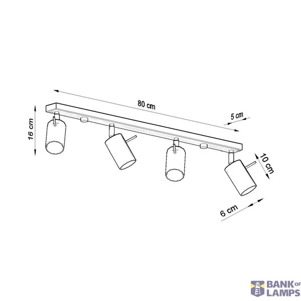 Ceiling lamp RING 4L burgundy image 7