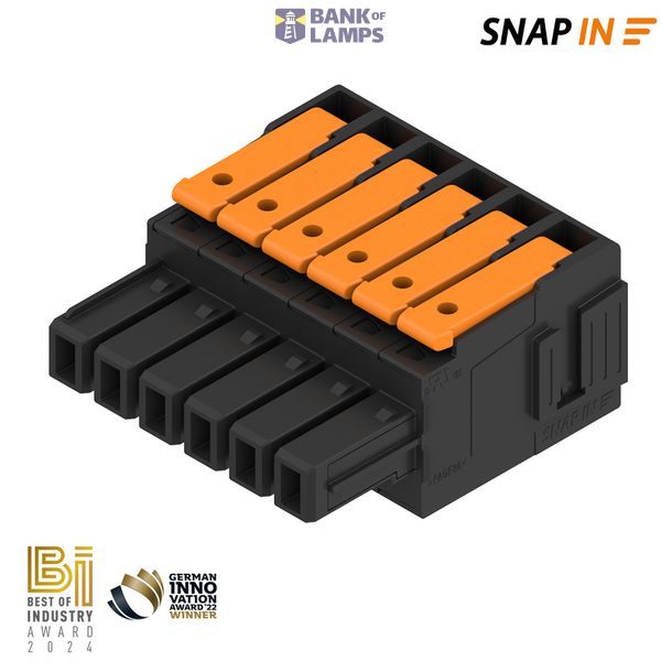 PCB connector (wire connection), 1000 V, 47.2 A, Pitch in mm: 6.35, 4  image 1