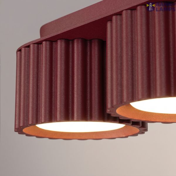Ceiling lamp AURA 3 burgundy Gx53 image 7