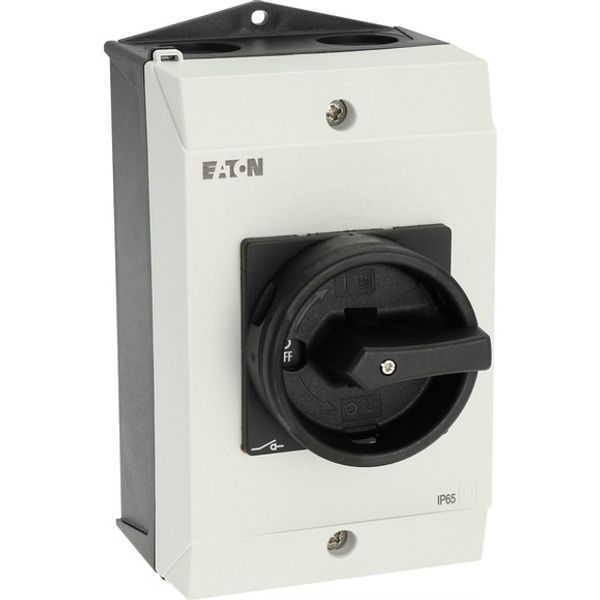 T3-4-8344/I2/SVB-SW Main switch, T3, 32 A, surface mounting, 4 contact unit(s), 8-pole, STOP function, With black rotary handle and locking ring, Lockable in the 0 (Off) image 12