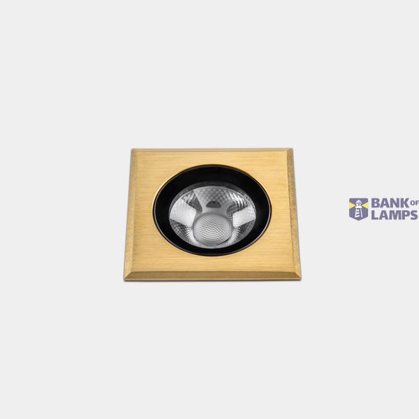 Recessed uplighting IP66-IP67 Max Big Square LED 17.3W LED warm-white 3000K Gold PVD 2047lm image 1