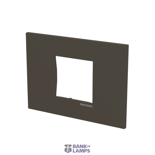 Frame 2 modules - Niessen logo - Anthracite image 2