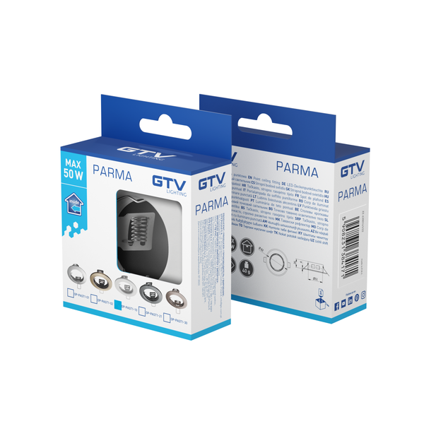 Spot luminaire housing PARMA, IP20, round, white image 2