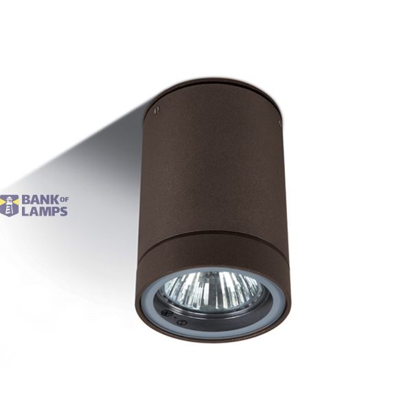 RUST BROWN CYLINDER GU10 10W IP54 image 1