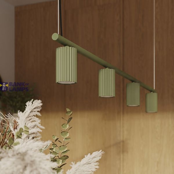 Chandelier KARBON 4 olive green image 11