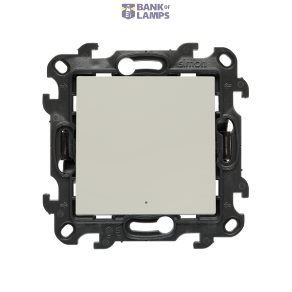 SOON ON SALE, two-way switch with LED illumination without pictogram, (module), Simon 24, IP20/IP44, 10AX, cashmere image 1