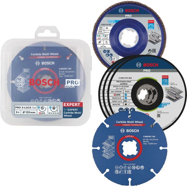 X-LOCK 125mm kit cutting & flap disc, CMW image 1