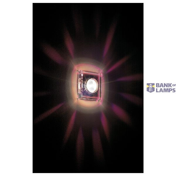 CRYSTAL I downlight, square, chrome/crystal clear, MR16, max. 35W image 3