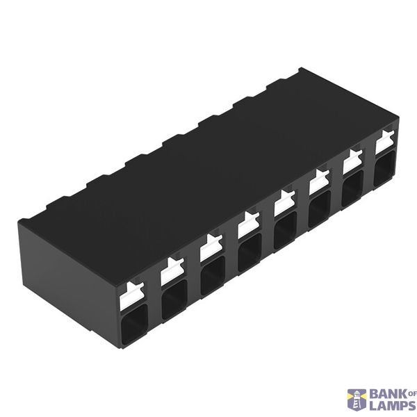 SMD PCB terminal block push-button 1.5 mm² black image 1